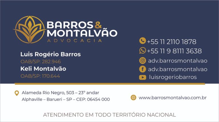 Cartão Barros & Montalvão Advocacia